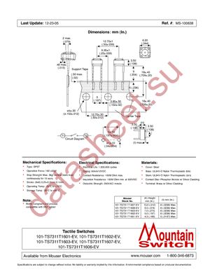 101-TS7311T1606-EV datasheet  